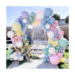 Kit de guirnalda de arco de globos pastel de 134 unidades