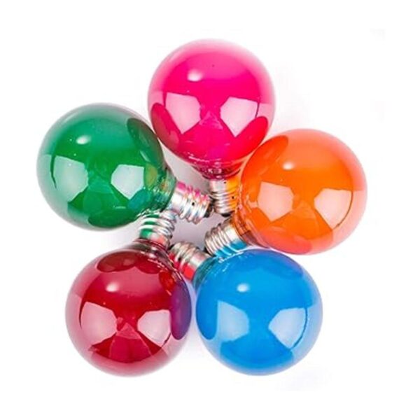 Paquete de 25 bombillas de repuesto opacas multicolor G40