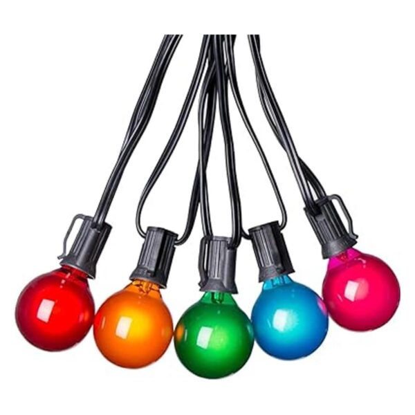 Paquete de 25 bombillas de repuesto opacas multicolor G40