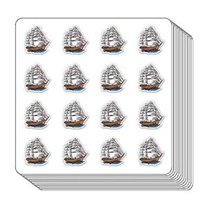 Calcomanías planificadoras de barco de vela 0.5 pulgadas_1