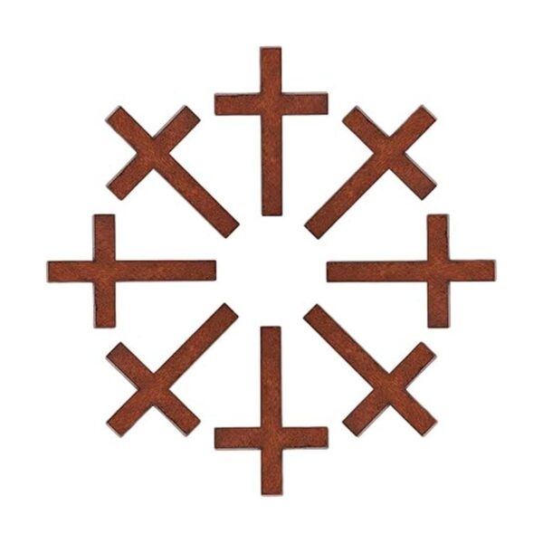 70 collares pequeños de cruz de madera para manualidades_6