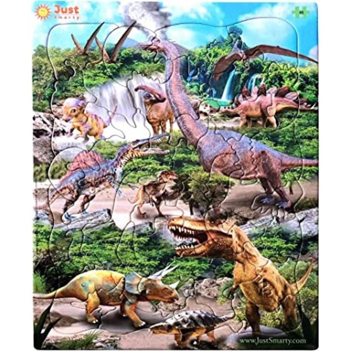 Just Smarty Rompecabezas de dinosaurio de 48 piezas para