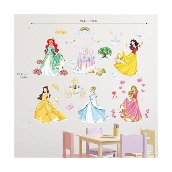 DECOWALL SG2118 Calcomanías de pared de princesa_5