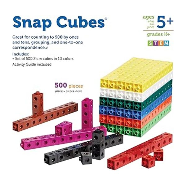 Learning Resources Juego de 500 cubos juguetes educativos_6