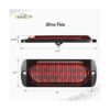 Partsam 2 luces LED rojas de 4.4 pulgadas 24 luces LED_4