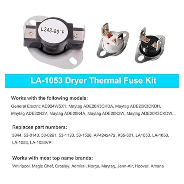 LA1053 Kit de fusibles térmicos para secadora 531182_2