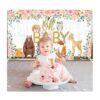Woodland Póster de telón de fondo para baby shower