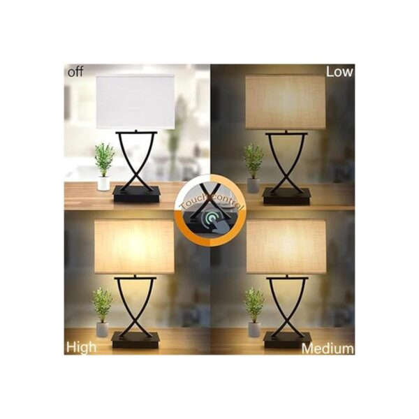 OYedis Lámpara de mesa de control táctil regulable de 3_3