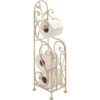 Soporte Deco 79 de metal para papel higiénico color blanco