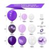 Kit de arco de guirnalda de globos morados 122 unidades_5