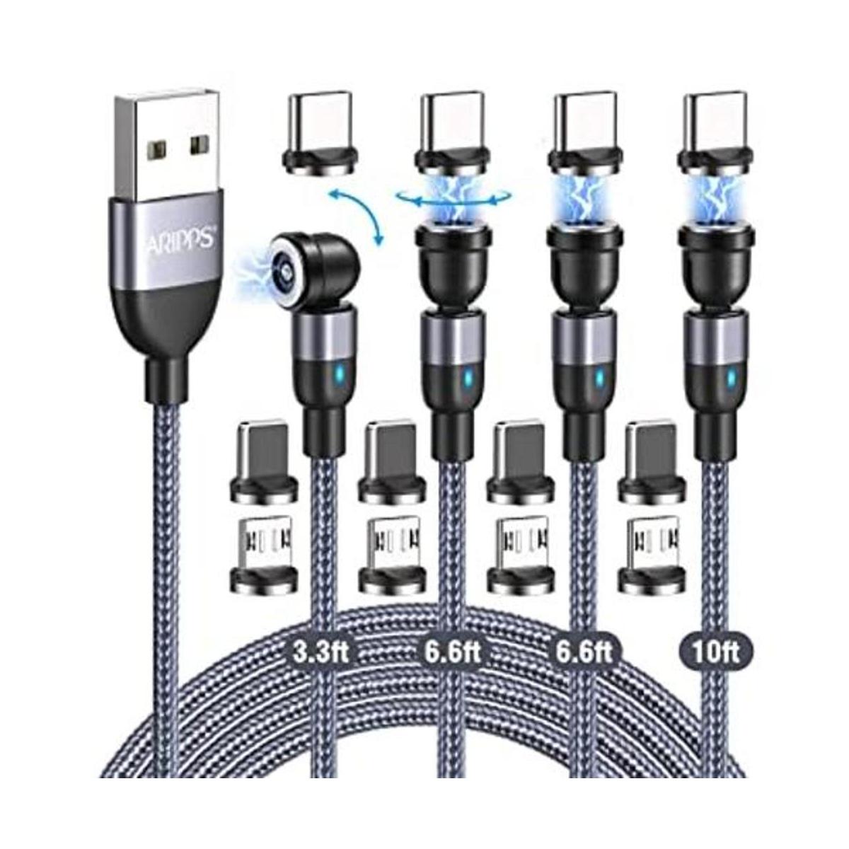 Paquete de 4 cables de carga magnéticos 3.3 pies6.6