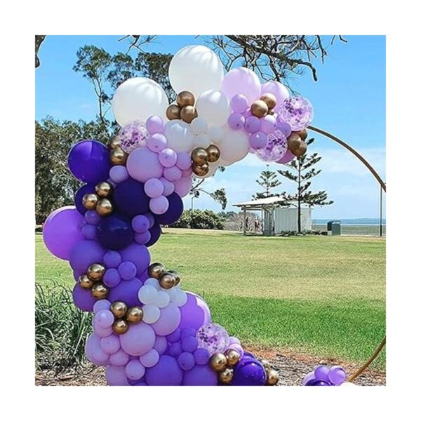 Kit de arco de guirnalda de globos morados 122 unidades_3