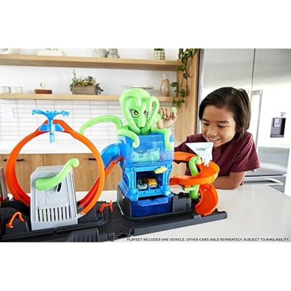 HOT WHEELS CITY ULTIMATE OCTO CAR WASH Juego de lavado de_2