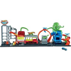 HOT WHEELS CITY ULTIMATE OCTO CAR WASH Juego de lavado de_1