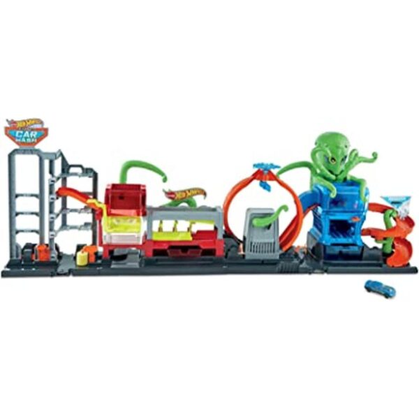 HOT WHEELS CITY ULTIMATE OCTO CAR WASH Juego de lavado de_1