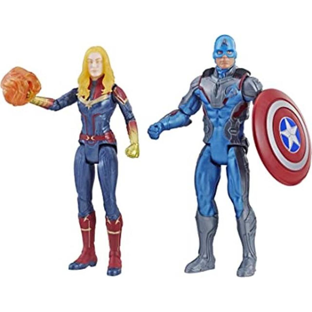 Avengers Marvel Endgame Capitán América y Capitán Marvel