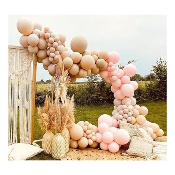 Kit de guirnalda de globos bohemios de color rosa