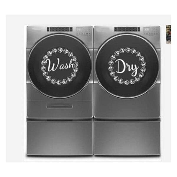 Pegatinas para decoración de lavandería Wash Dry