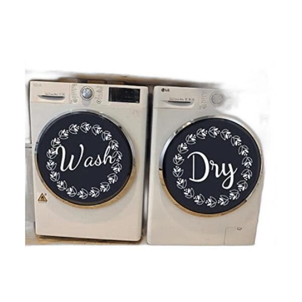 Pegatinas para decoración de lavandería Wash Dry