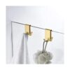 Ganchos dobles para puerta de ducha de cristal ganchos