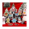 Juego de 20 etiquetas de pintura de diamantes de Navidad