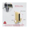 Ganchos dobles para puerta de ducha de cristal ganchos
