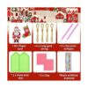 Juego de 20 etiquetas de pintura de diamantes de Navidad