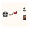 SKW Adaptador de audio estéreo hembra 0.250 in macho a_4
