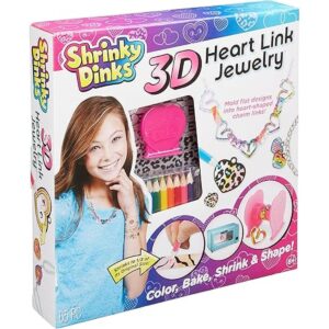 Juego de joyas con eslabones de corazón en 3D de la marca_1