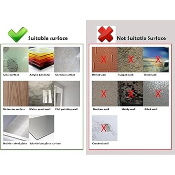 Set de 6 vinilos autoadhesivos Art3d protectores contra