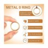 Chalyna 20 anillos de oro de metal dorado para exhibición