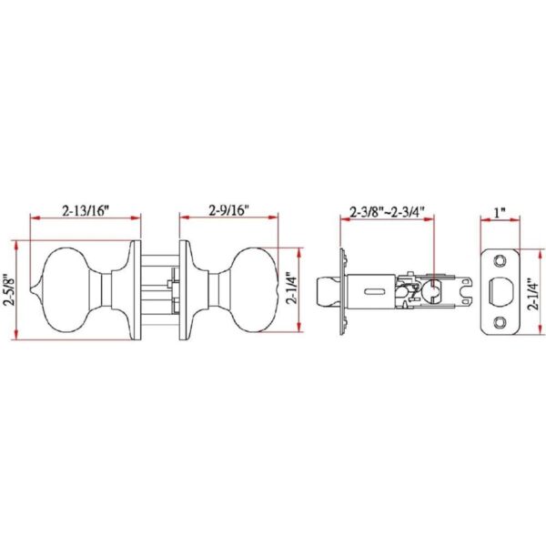 Design House 741314 Cambridge Pomo ajustable para puerta_3