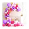 Paquete de 100 globos de color rosa y morado de 12_5