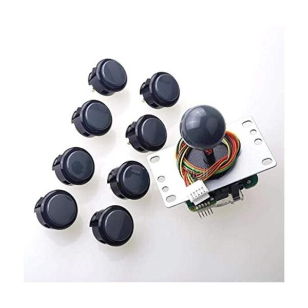 Sanwa JLFTP8YT Joystick Sanwa Kit de 8 botones OBSF30