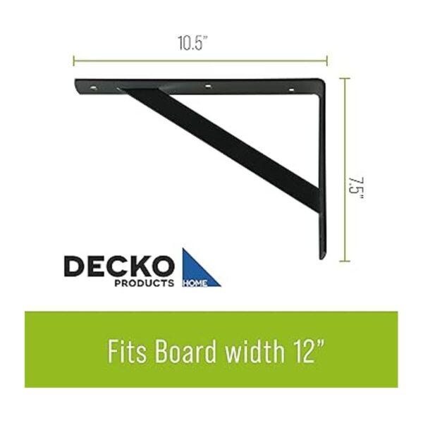 Decko Soporte resistente para repisa 49144 de 10.5_5