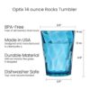 US Acrylic Optix Vasos apilables de plástico de 14 onzas_5