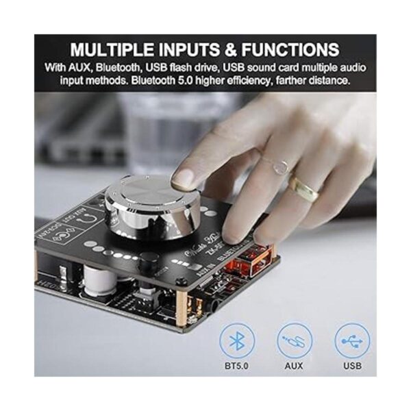 MakerHawk Amplificador Bluetooth placa HiFi estéreo 2.0_6