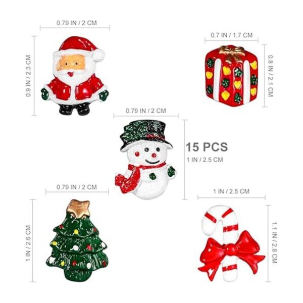 ULTNICE 15pcs miniatura accesorios de Navidad muñeco de_2