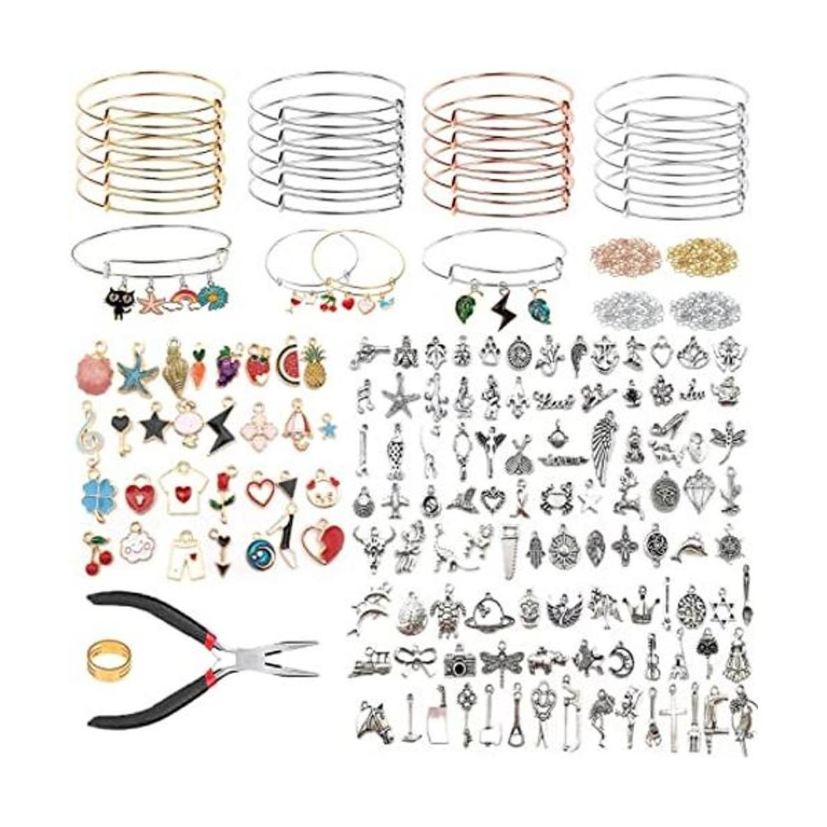Kit de fabricación de pulseras de 317 piezas con pulseras