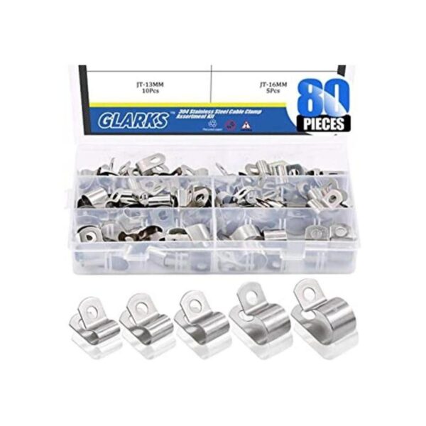 Glarks 80Pcs 5 Size 14 516 38 12 58