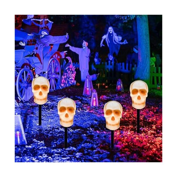 Luces de estaca C7 de Halloween con forma de calavera de 7_3