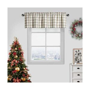 Amzdecor Buffalo Cortina de cocina a cuadros color_1