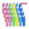 Sloosh Paquete de 24 botellas de burbujas transparentes de_2
