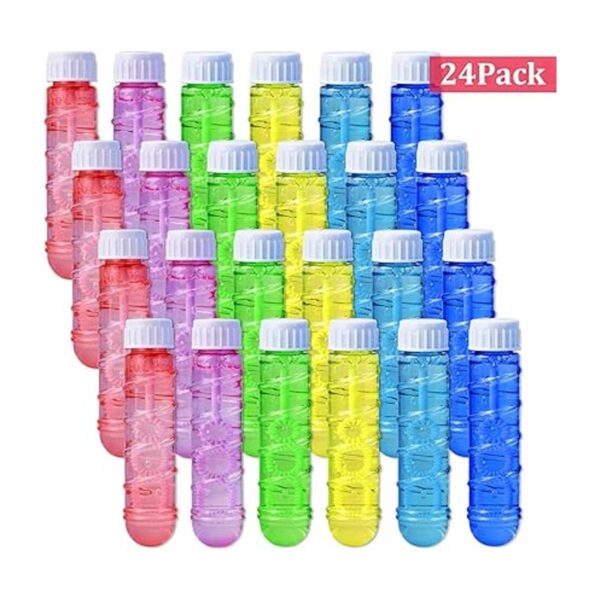 Sloosh Paquete de 24 botellas de burbujas transparentes de_2