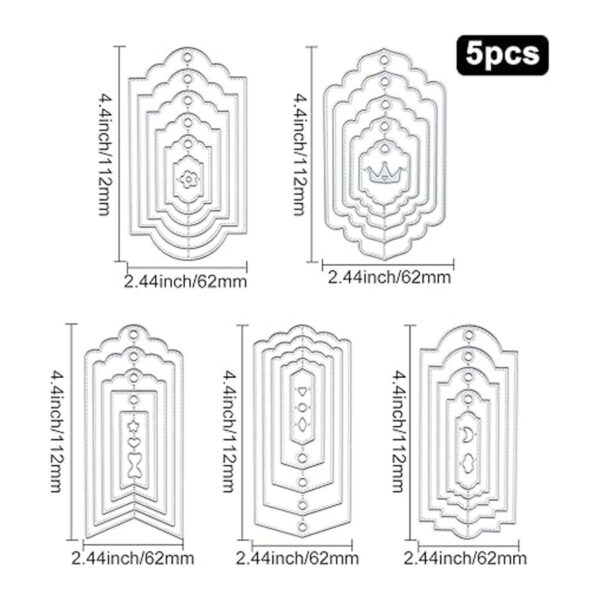 ORIGACH Juego de 5 marcadores de 36 piezas de troqueles de_3