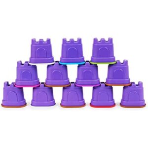 Kinetic Sand Paquete de 12 recipientes de castillo_1