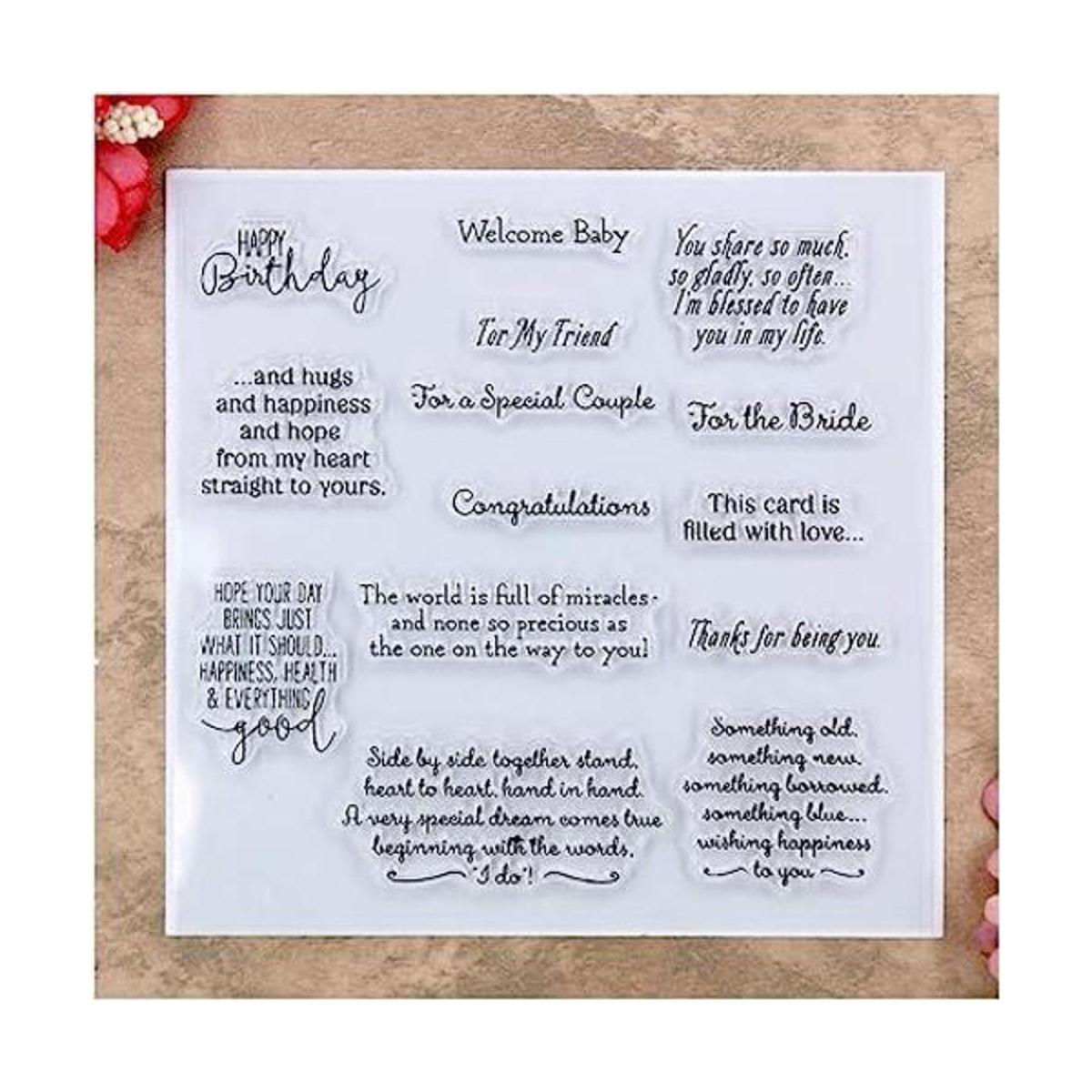 Kwan Crafts Words Happy Birhtday Welcome Baby