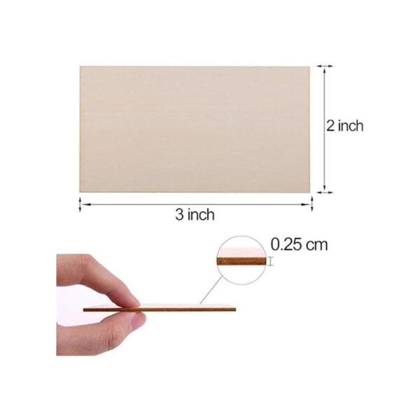 Ruisita 100 piezas de madera sin terminar de 2 x 3
