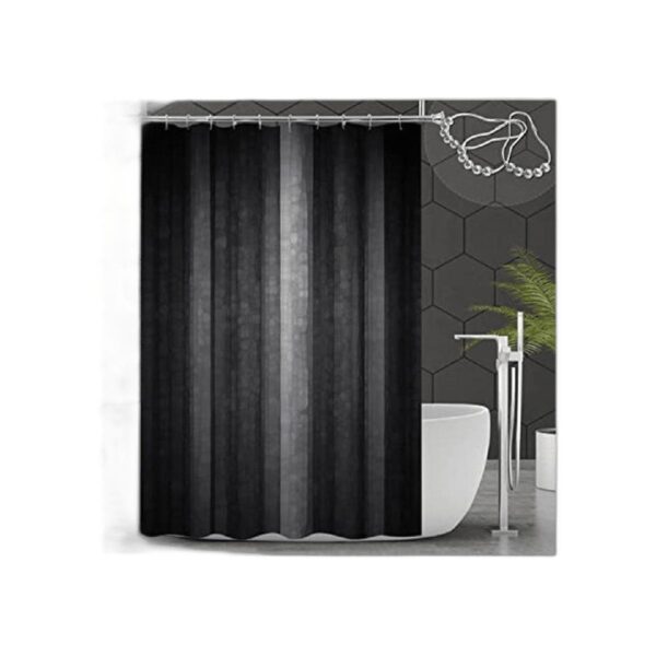 Gibelle Juego de cortinas de ducha de tela abstracta_1