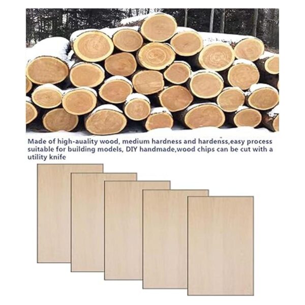 Piezas de madera sin terminar 25 hojas de tilo 116
